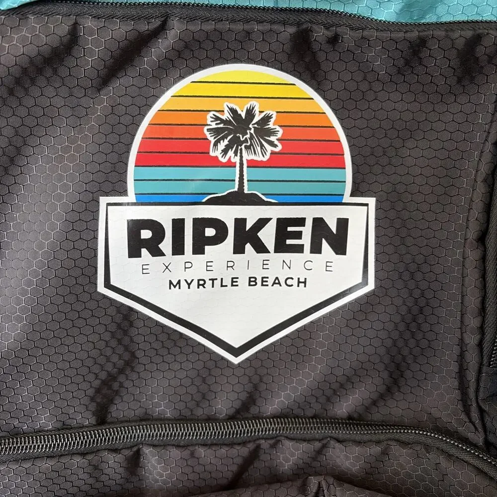 Ripkin Experience Baseball Bag Myrtle Beach South Carolina Teal Backpack NEW
